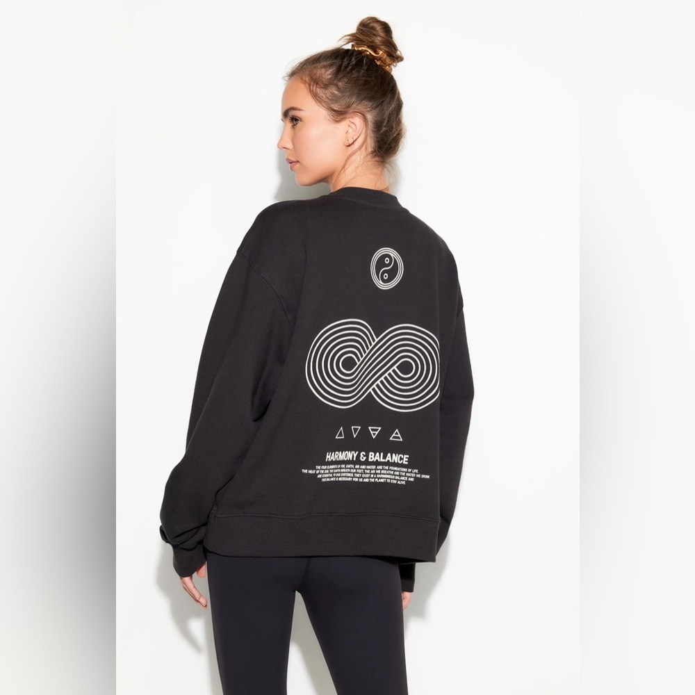NWOT Spiritual Gangster Harmony La Brea Crew Sweatshirt Small